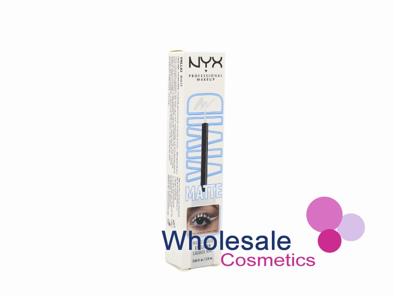 1 x NYX Professional Makeup Vivid Matte Liquid Eyeliner - 02 WHITE